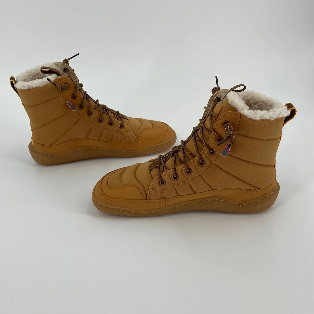 Vivobarefoot Gobi Hiber Winter Boot PrimaLoft Insulated Tan 38 NIB